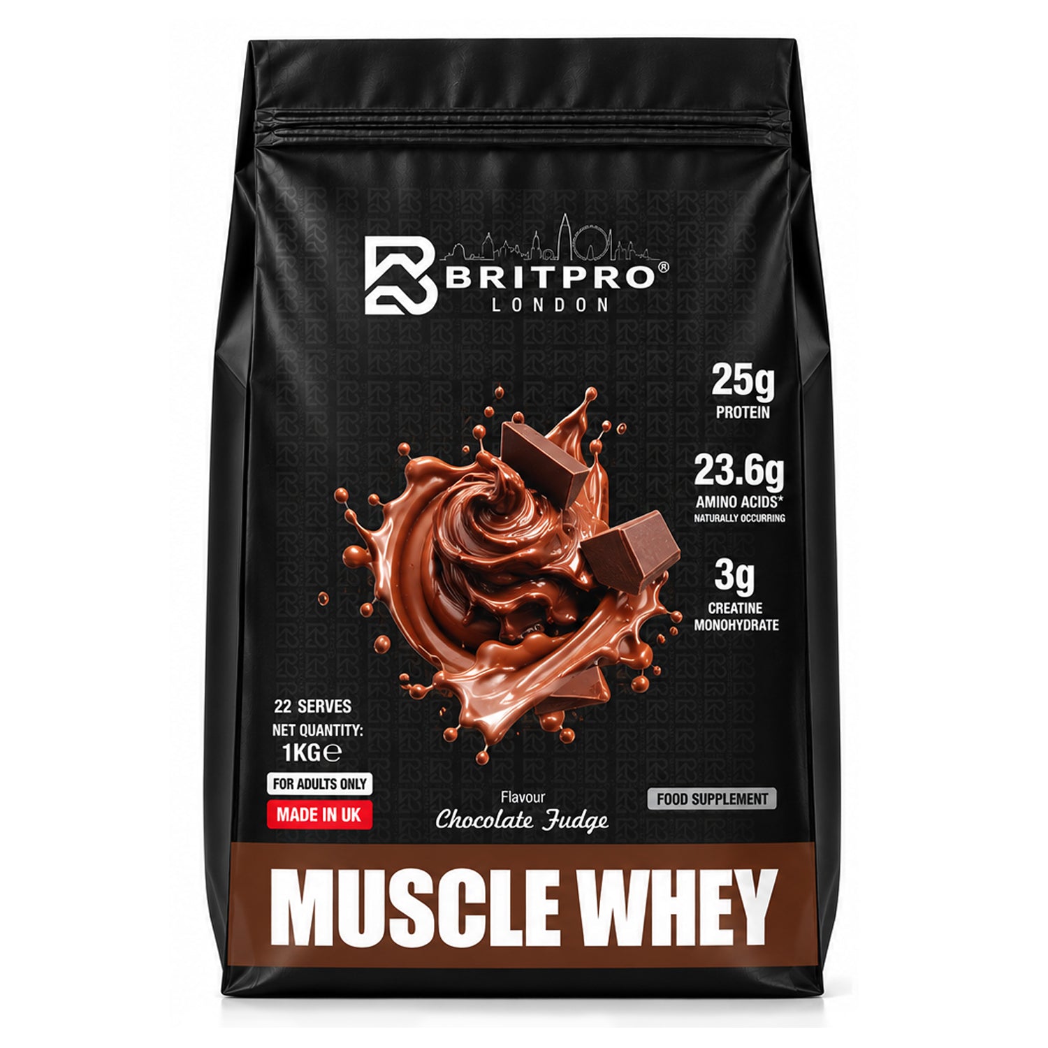 BRITPRO London® MUSCLE WHEY 1KG