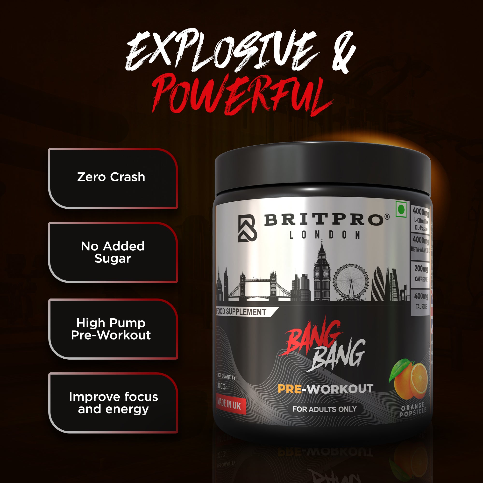 BRITPRO London® BANG BANG Pre-WKT 300G