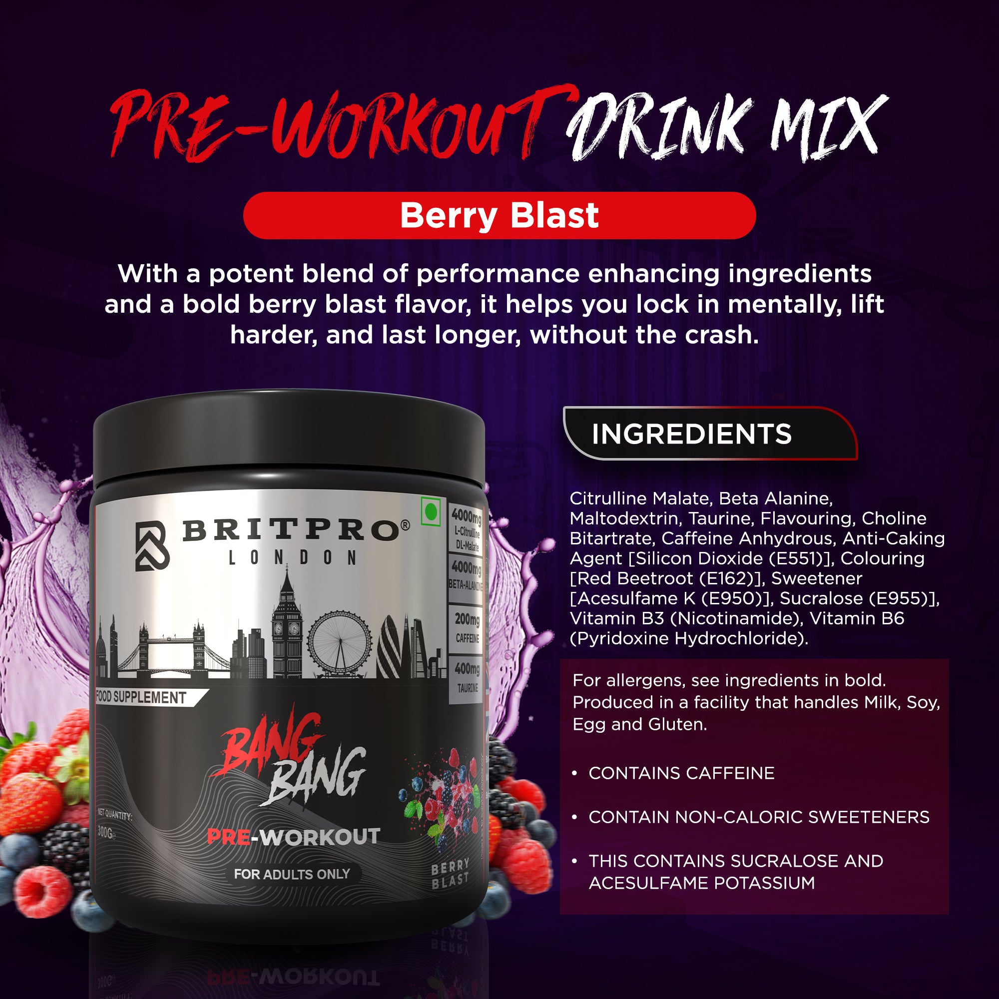 BRITPRO London® BANG BANG Pre-WKT 300G