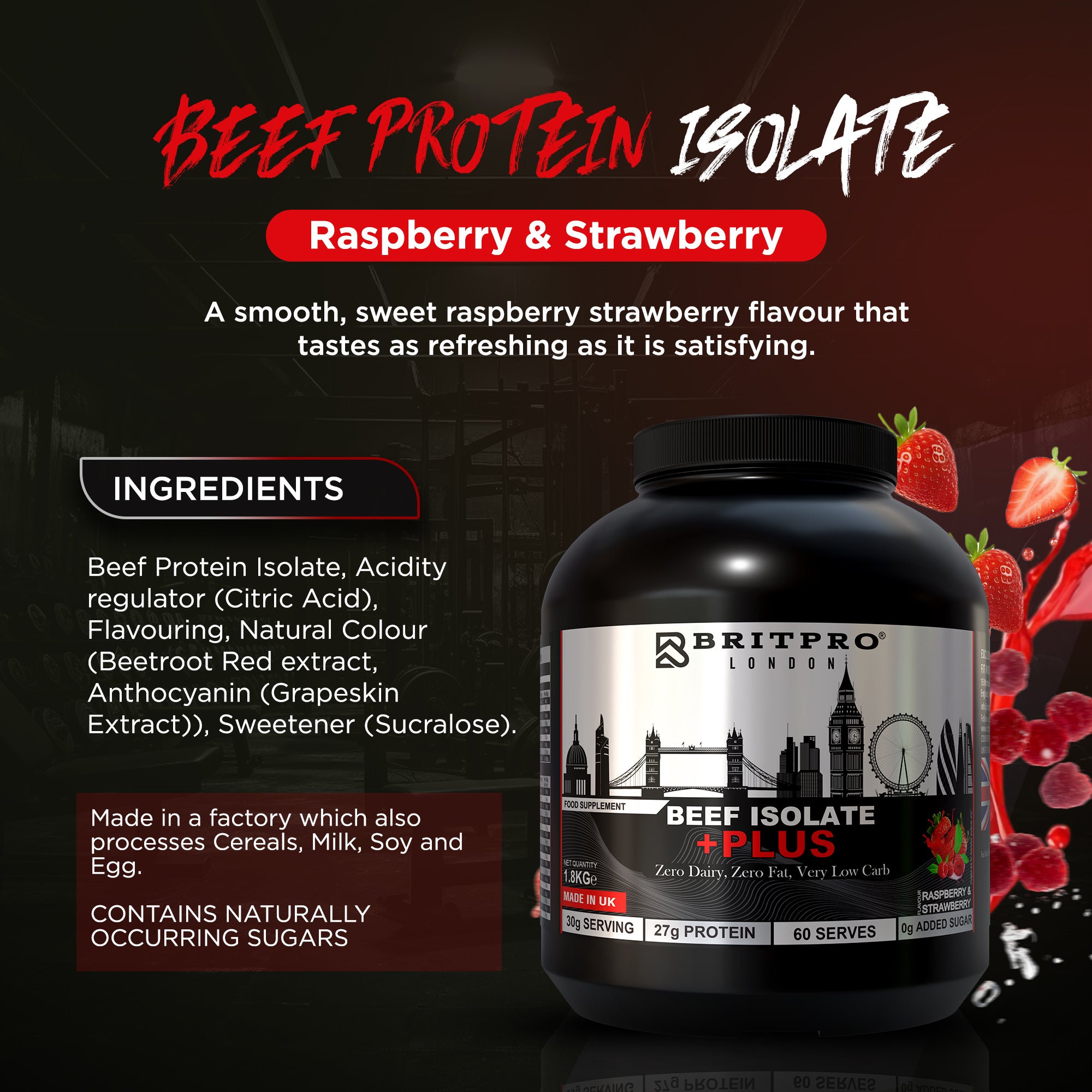 BRITPRO London® Beef Protein Isolate 1.8KG