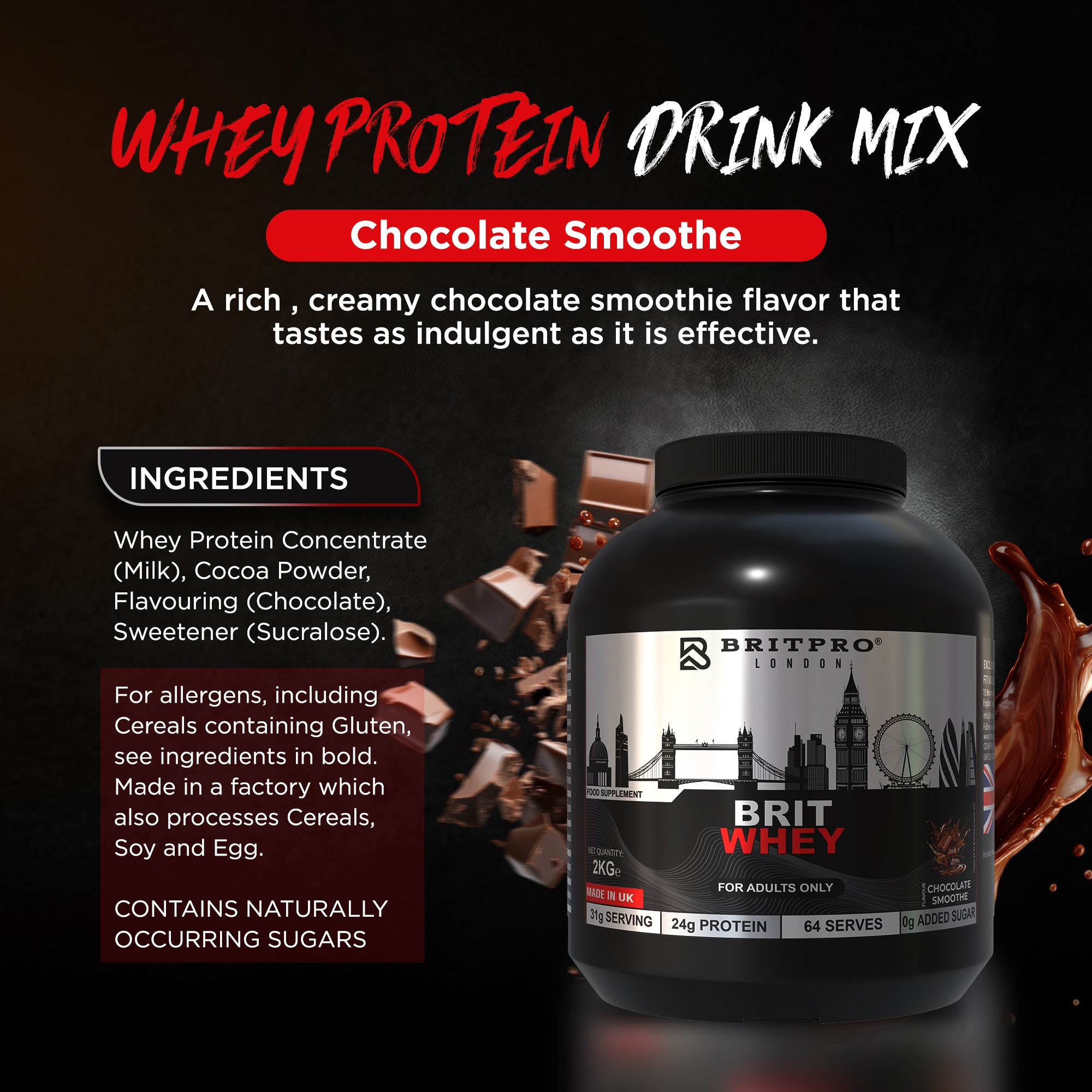 BRITPRO London® BRIT Whey 2KG