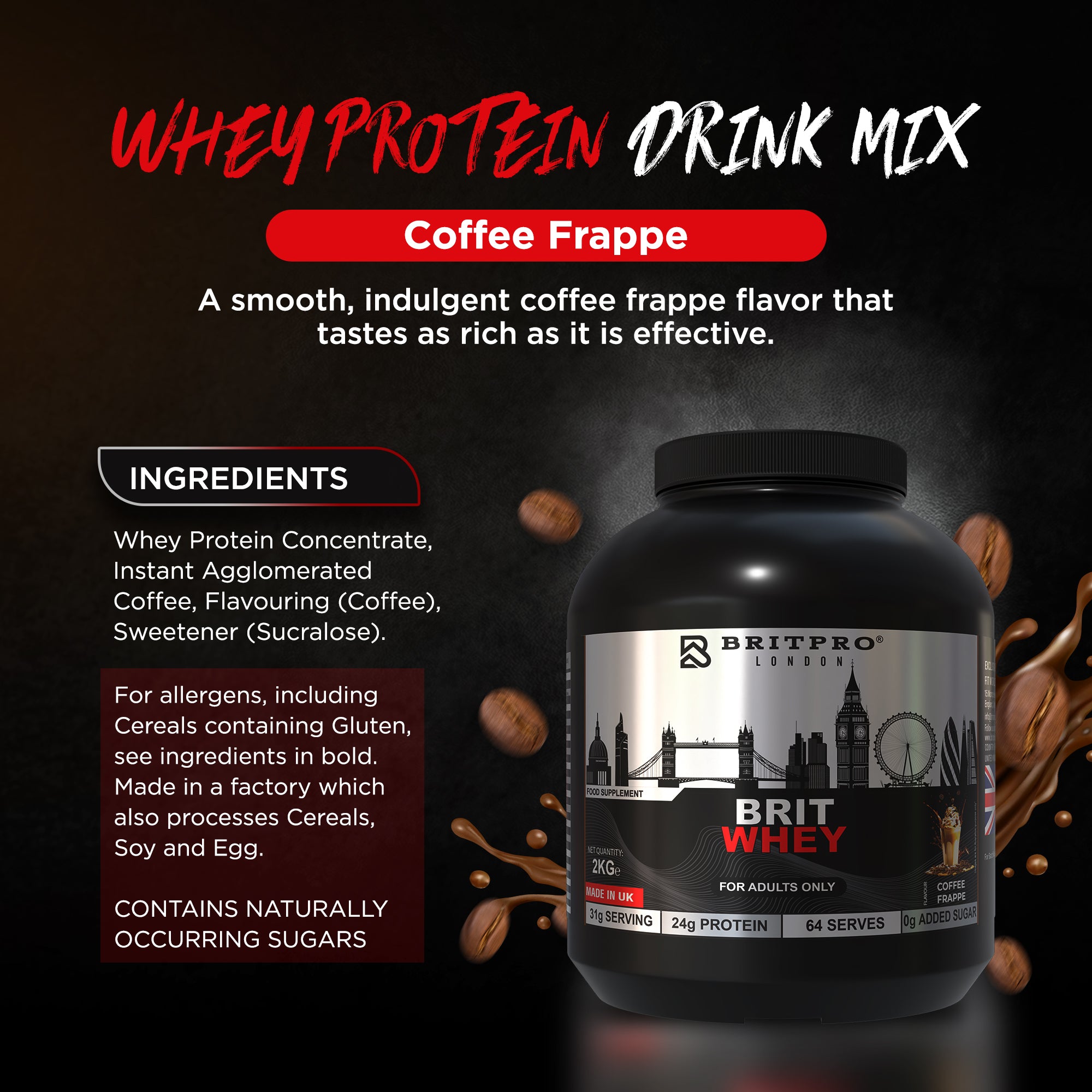 BRITPRO London® BRIT Whey 2KG