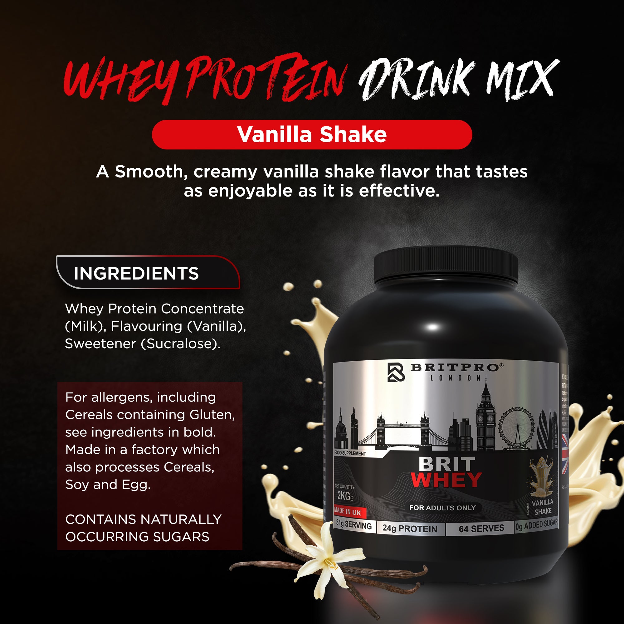 BRITPRO London® BRIT Whey 2KG