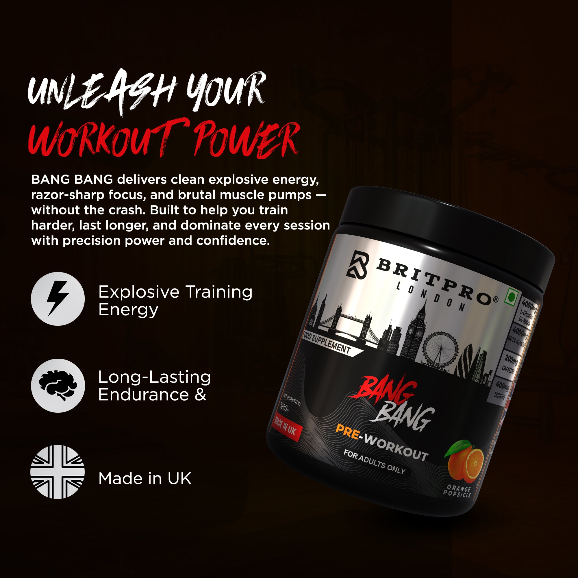 BRITPRO London® BANG BANG Pre-WKT 300G