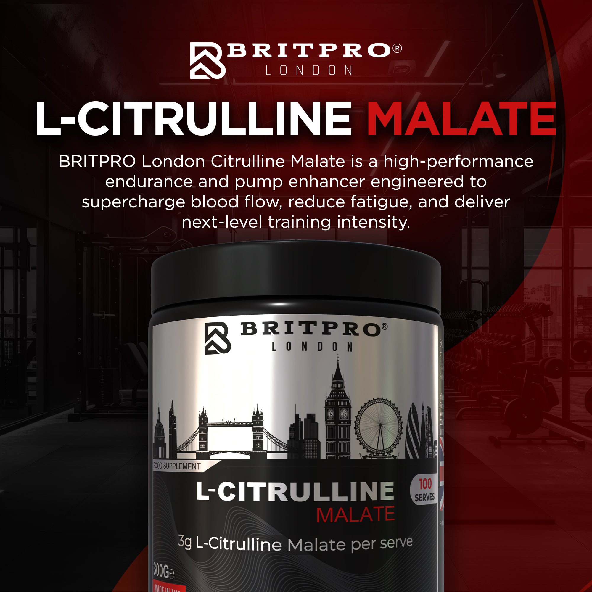 BRITPRO London® Citrulline Malate 300g