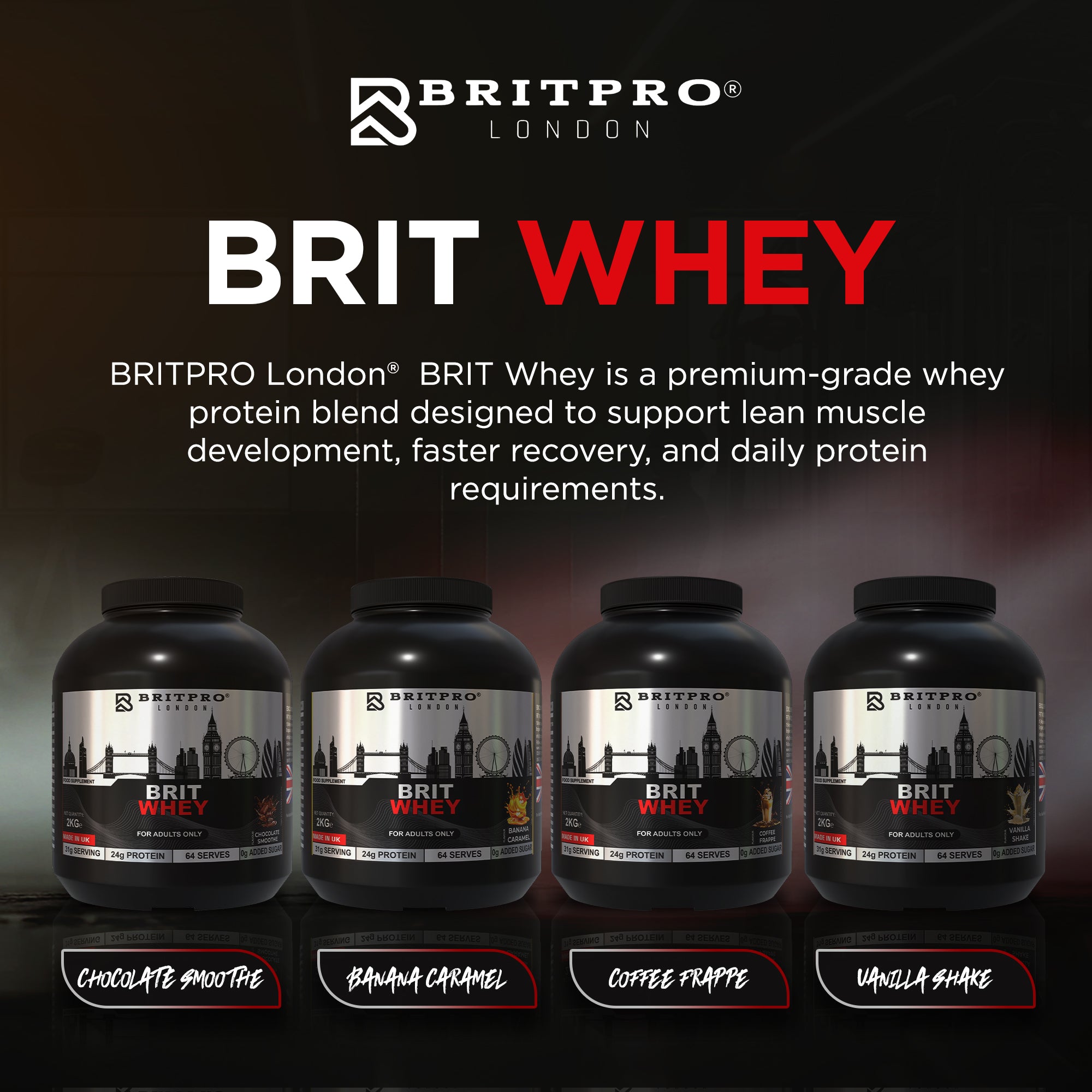 BRITPRO London® BRIT Whey 2KG
