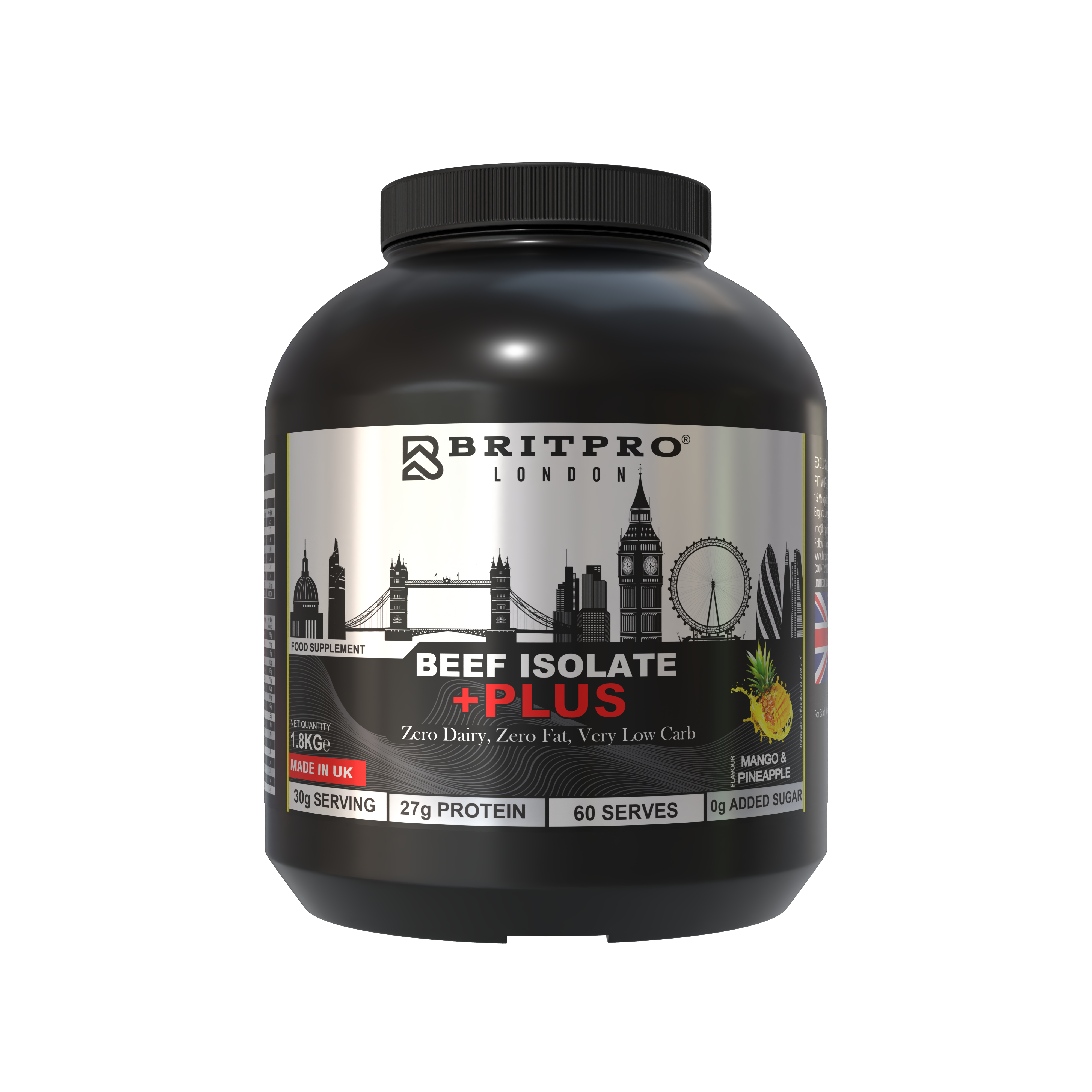 BRITPRO London® Beef Protein Isolate 1.8KG