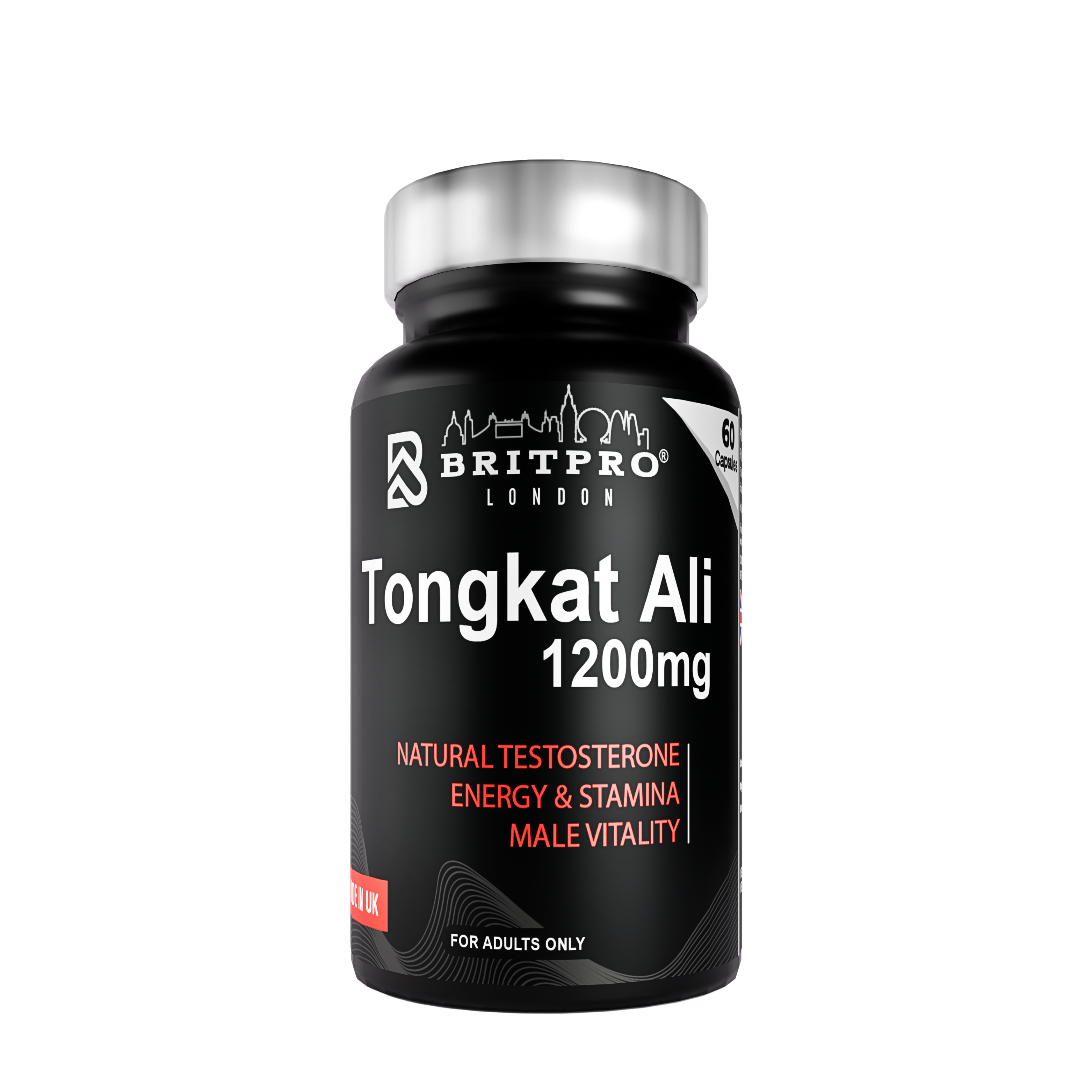 BRITPRO London® Tongkat Ali 1200mg, 60 Capsules