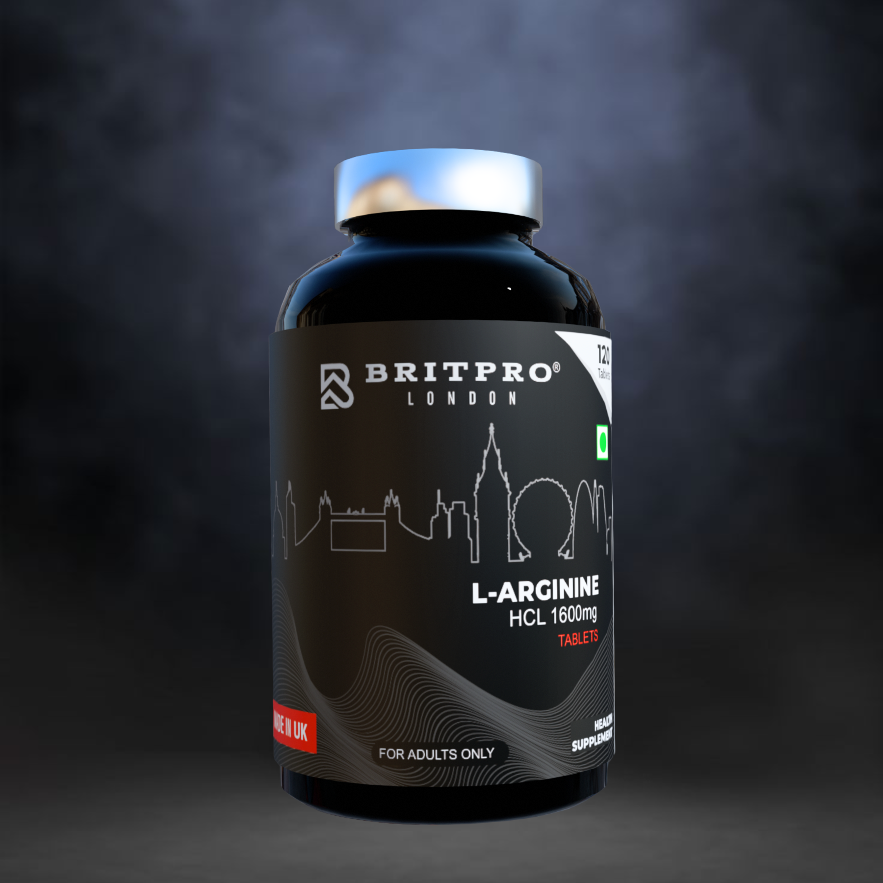 BRITPRO L-Arginine HCL 1600mg x 120